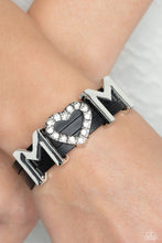 Load image into Gallery viewer, Paparazzi Heart of Mom - Black Bracelet