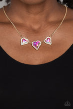 Load image into Gallery viewer, Paparazzi State of the HEART Necklace - Gold (2023 March Madness)
