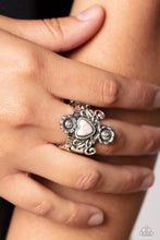 Load image into Gallery viewer, Paparazzi Trailblazing Tribute Ring - White