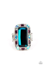 Load image into Gallery viewer, Paparazzi Radiant Rhinestones Ring - Blue (December 2022 Fashion Fix)
