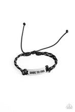 Load image into Gallery viewer, Paparazzi Dare to Fail Bracelet - Black