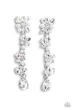 Load image into Gallery viewer, Paparazzi LIGHT at the Opera Earrings - White (2023 EmpowerMe Pink Exclusive)