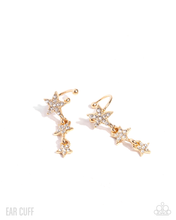 Load image into Gallery viewer, Paparazzi Stellar Surge - Gold Ear Cuff
