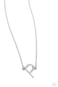 Paparazzi INITIALLY Yours - P - Multi Necklace (Iridescent)