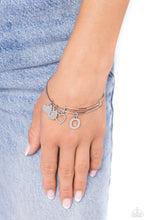 Load image into Gallery viewer, Paparazzi Making It INITIAL - Silver - O Bracelet (with hearts)
