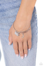 Load image into Gallery viewer, Paparazzi Making It INITIAL - Silver - J Bracelet (with hearts)
