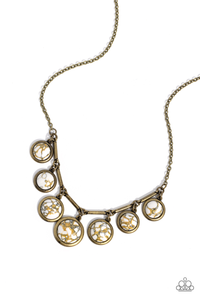 Paparazzi Rustic Recognition - Brass Necklace & Paparazzi Earthy Ease - Brass Bracelet Set