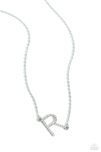 Paparazzi INITIALLY Yours - R - Multi Necklace (Iridescent)