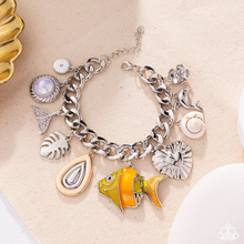 Load image into Gallery viewer, Paparazzi Fish Frenzy - Orange Bracelet (2025 February Empower Me Pink Week 2)
