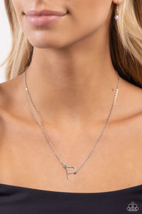 Paparazzi INITIALLY Yours - P - Multi Necklace (Iridescent)