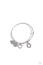 Load image into Gallery viewer, Paparazzi Making It INITIAL - Silver - O Bracelet (with hearts)
