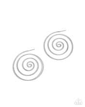 Load image into Gallery viewer, Paparazzi Seize the Spiral - Silver Earrings
