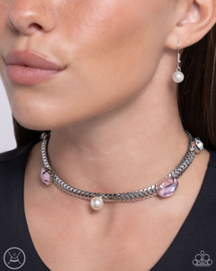 Paparazzi Classy Collectable - Pink Necklace (Choker)