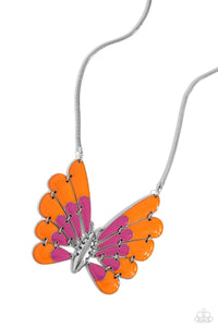 Paparazzi Moth Maven - Pink Necklace