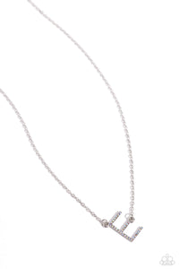 Paparazzi INITIALLY Yours - E - Multi Necklace (Iridescent)