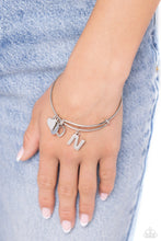 Load image into Gallery viewer, Paparazzi Making It INITIAL - Silver - N Bracelet (with hearts)
