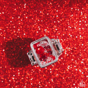 Paparazzi Encased Envy - Red Ring