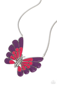 Paparazzi Moth Maven - Purple Necklace