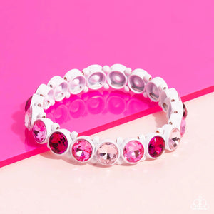 Paparazzi Sugar-Coated Sparkle - Pink Bracelet (Pink Diamond Exclusive)