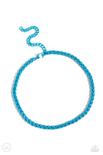 Load image into Gallery viewer, Paparazzi Braided Battalion - Blue Necklace (Choker)
