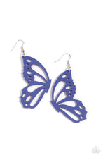 Load image into Gallery viewer, Paparazzi WING of the World - Blue Earrings
