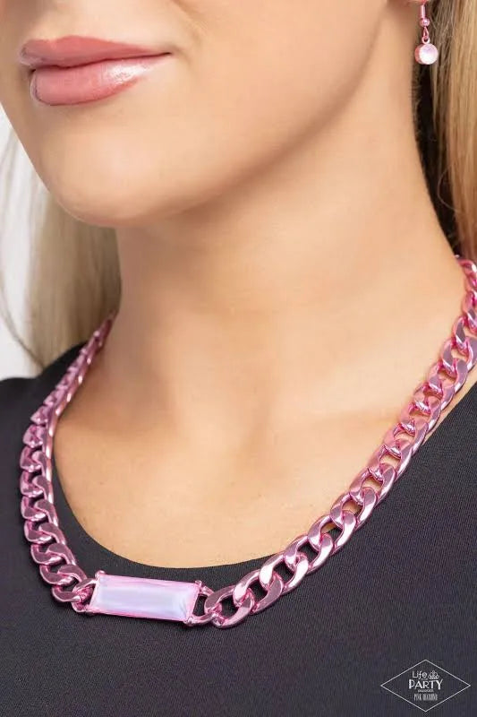 Paparazzi Urban Royalty - Pink Necklace (Pink Diamond Exclusive)