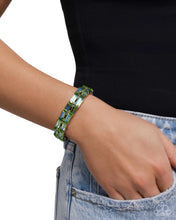 Load image into Gallery viewer, Paparazzi Symmetrical Statement - Green Bracelet
