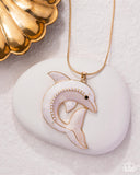Load image into Gallery viewer, Paparazzi Dolphin Dive - Gold Necklace
