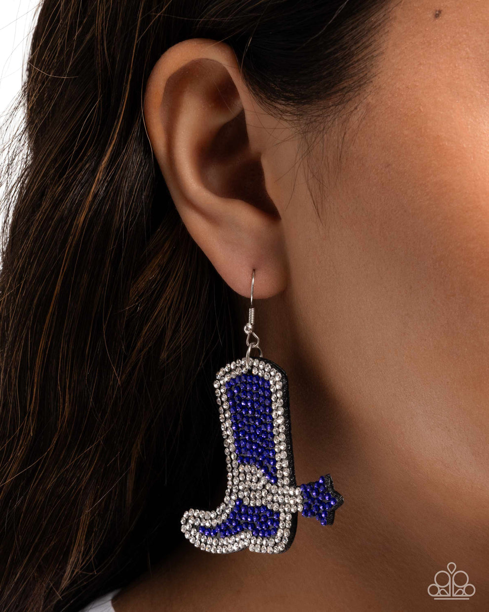 Paparazzi Benevolent Boot - Blue Earrings