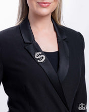 Load image into Gallery viewer, Paparazzi Raking In The Bling - White Brooch
