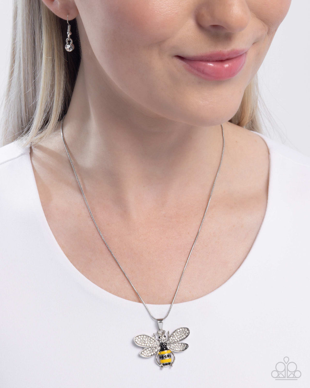 Paparazzi Be Humble Bumblebee - Yellow Necklace