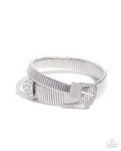 Load image into Gallery viewer, Paparazzi Belted Brilliance- White Bracelet
