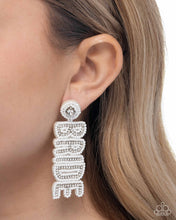 Load image into Gallery viewer, Paparazzi Bridal Beading - White Earrings
