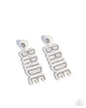 Load image into Gallery viewer, Paparazzi Bridal Beading - White Earrings
