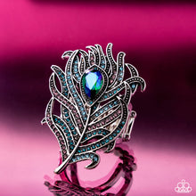 Load image into Gallery viewer, Paparazzi Polished Peacock - Blue Ring

