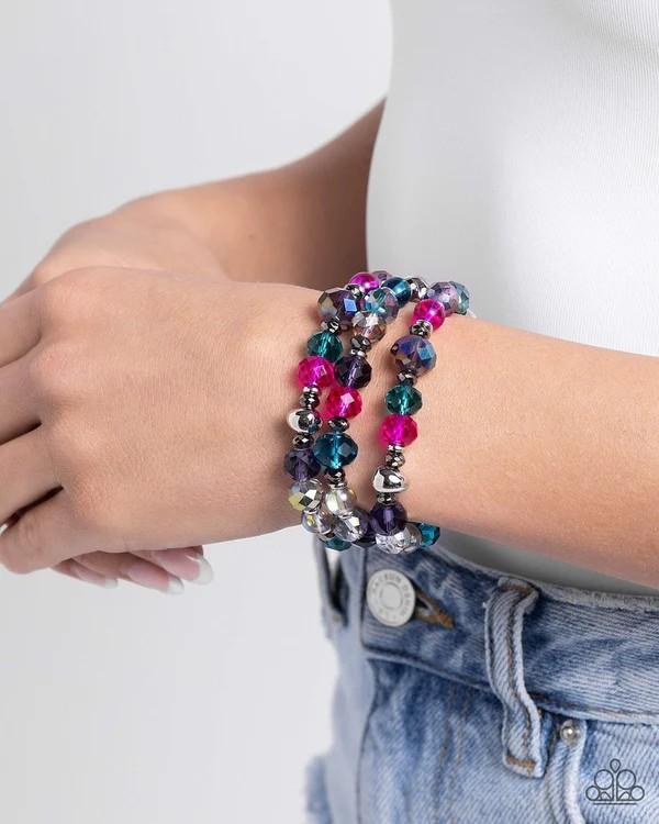 Paparazzi Stack of GLASS - Multi Bracelet