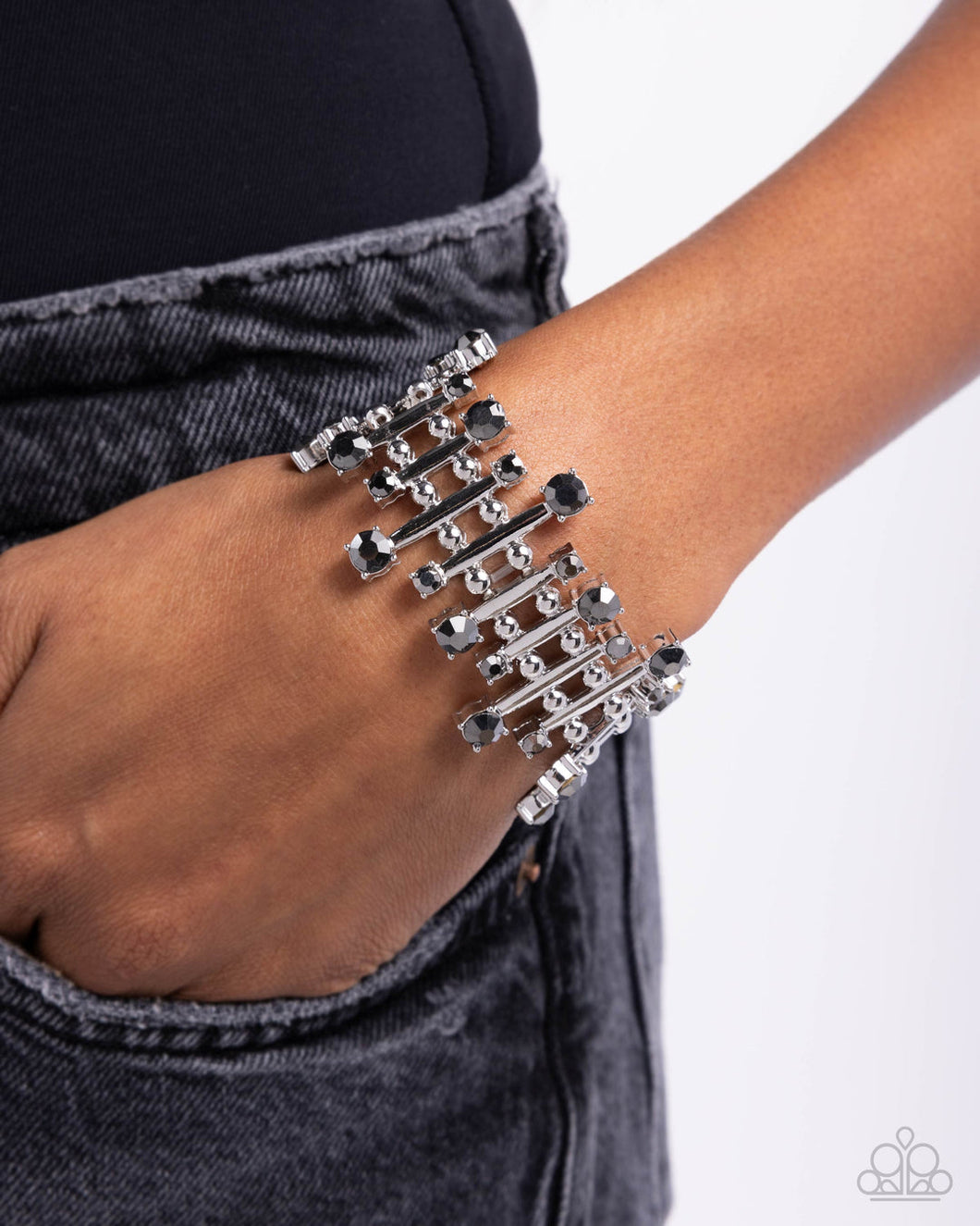 Paparazzi Misunderstanding Mayhem - Silver Bracelet