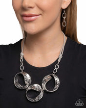 Load image into Gallery viewer, Paparazzi Curly Cabaret - Silver Necklace
