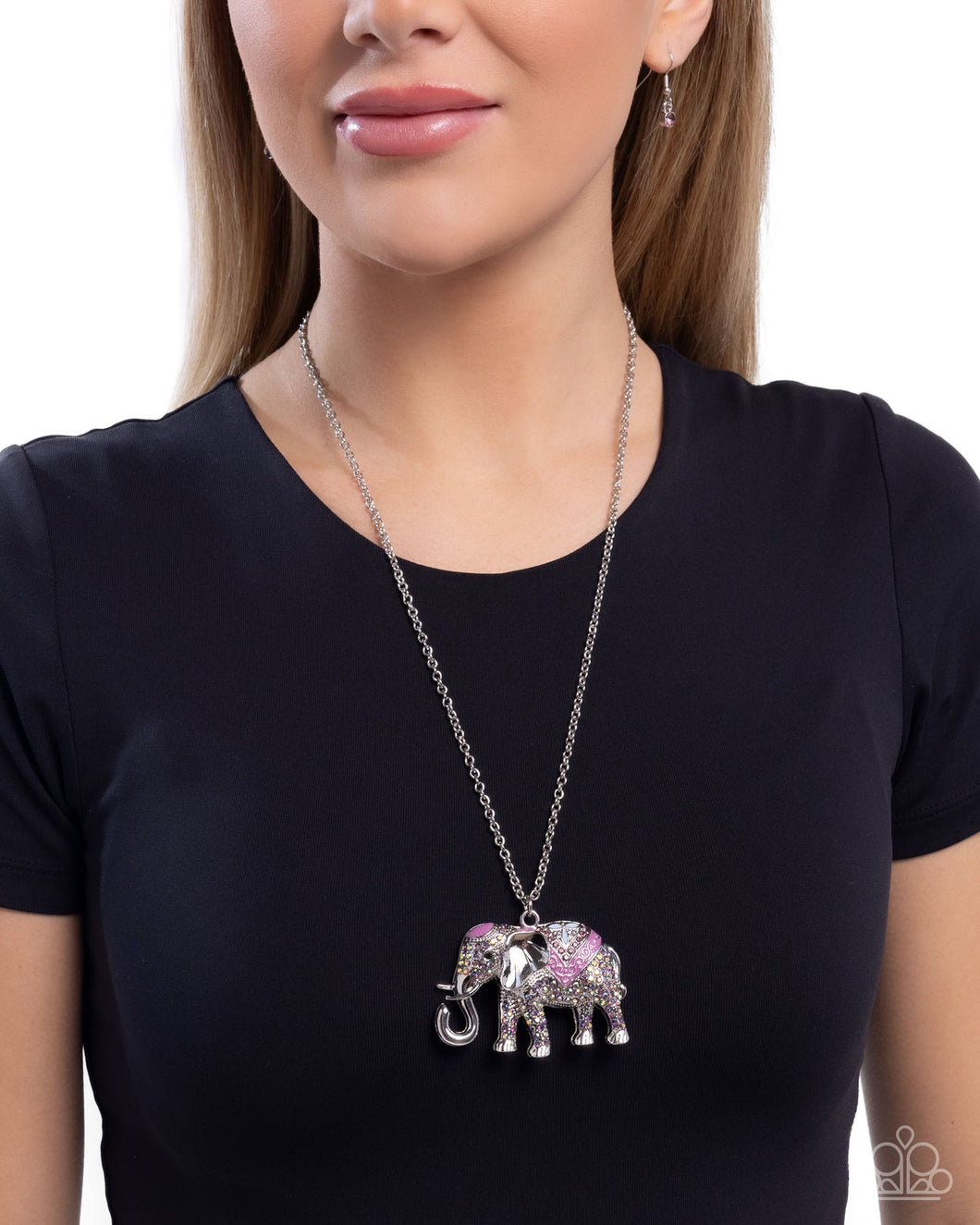 Paparazzi Educated Elephant - Purple Necklace