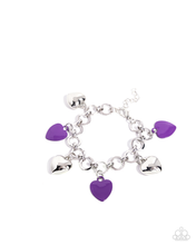 Load image into Gallery viewer, Paparazzi Whole Lotta Love - Purple Bracelet
