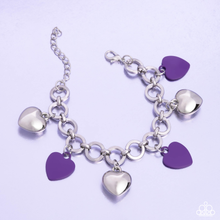 Load image into Gallery viewer, Paparazzi Whole Lotta Love - Purple Bracelet
