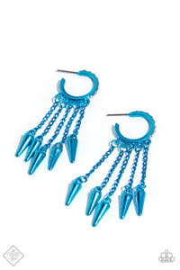 Paparazzi Piquant Punk - Blue Earrings (December 2023 Fashion Fix)