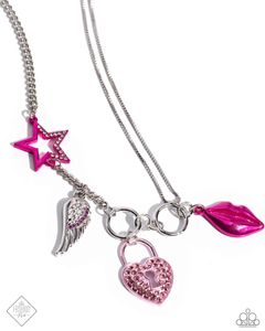 Paparazzi The Princess and the Popstar - Pink Necklace & Paparazzi Popstar Privilege - Multi Bracelet Set