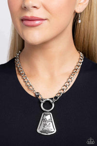 Paparazzi Trust and Believe - Silver Necklace