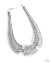 Load image into Gallery viewer, Paparazzi Carefree Coils - Silver Necklace
