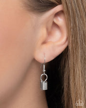 Load image into Gallery viewer, Paparazzi Carefree Coils - Silver Necklace
