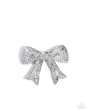 Load image into Gallery viewer, Paparazzi Bow Bravado - White Brooch
