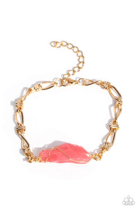 Paparazzi  Cavern Class - Pink Necklace & Whimsically Wrapped - Pink Bracelet Set 