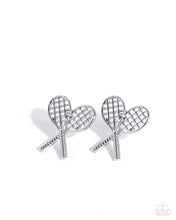 Load image into Gallery viewer, Paparazzi Tennis Team - Silver Earrings
