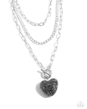 Load image into Gallery viewer, Paparazzi HEART Gallery - Silver Necklace
